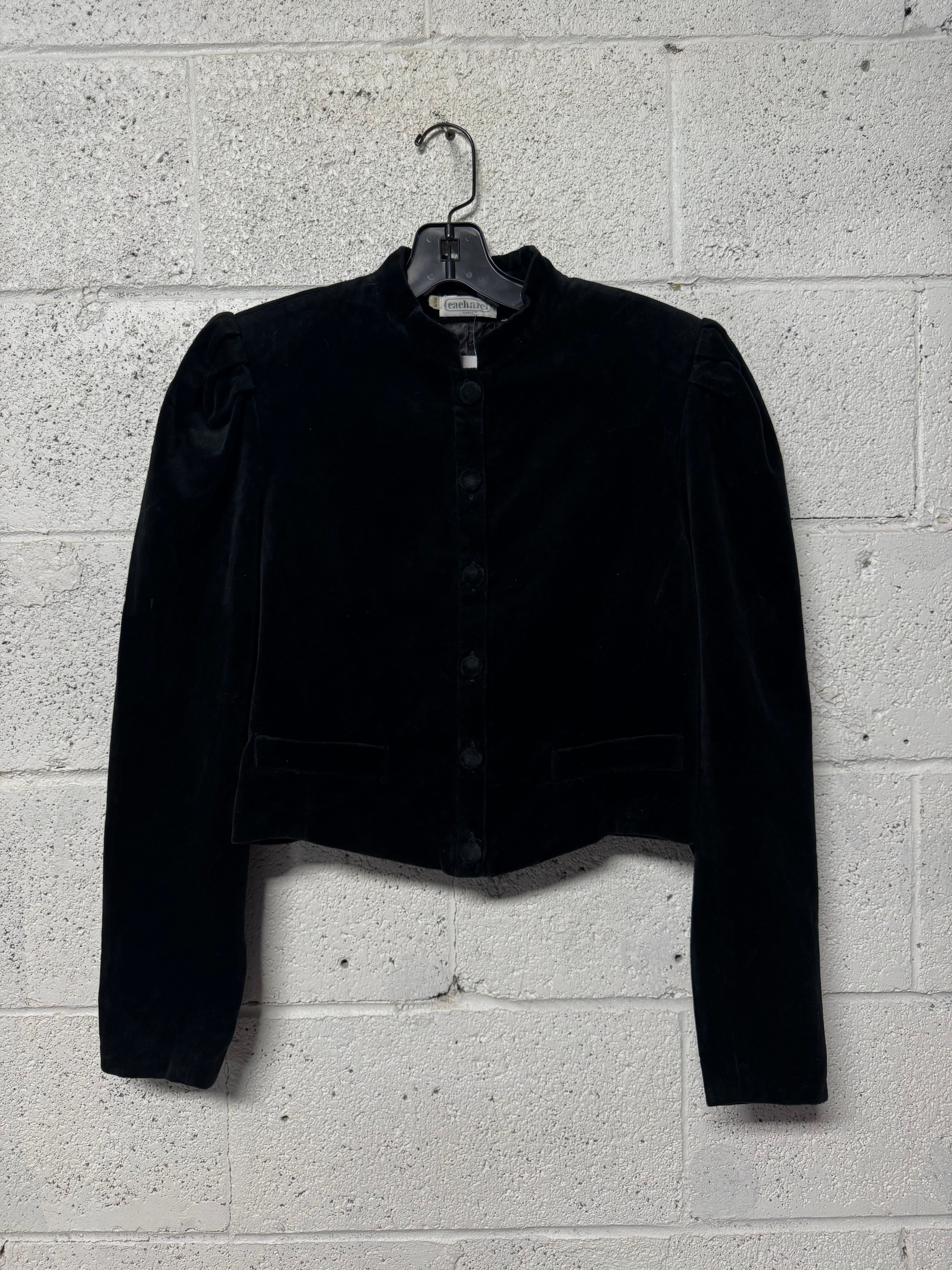 Veste velours noir Cacharel