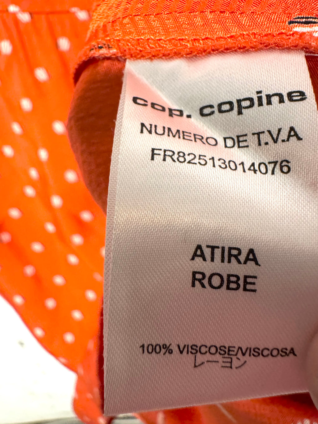 Robe été imprimé rouge et blanc Cop Copine