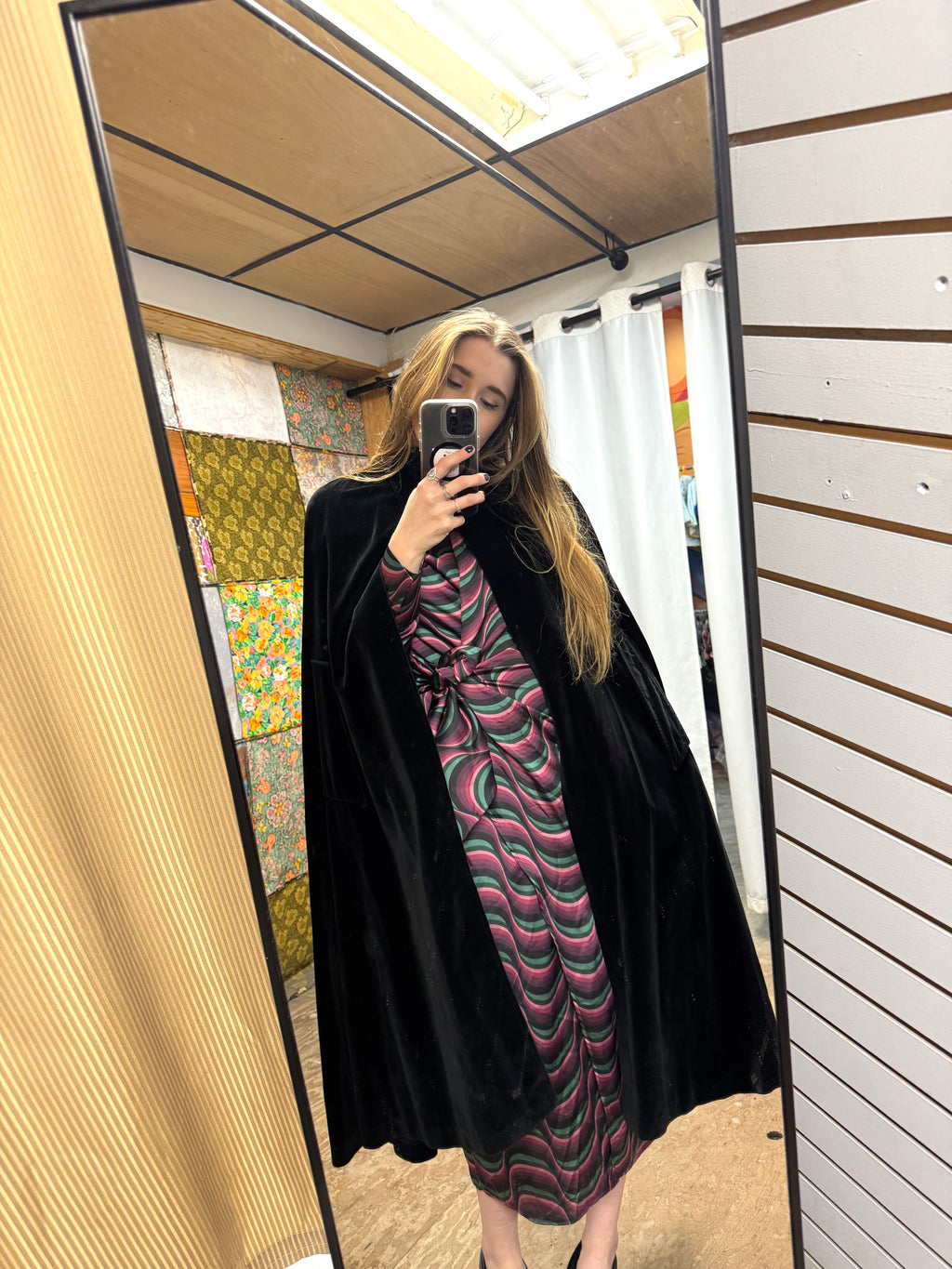 Cape velours noir O’trio