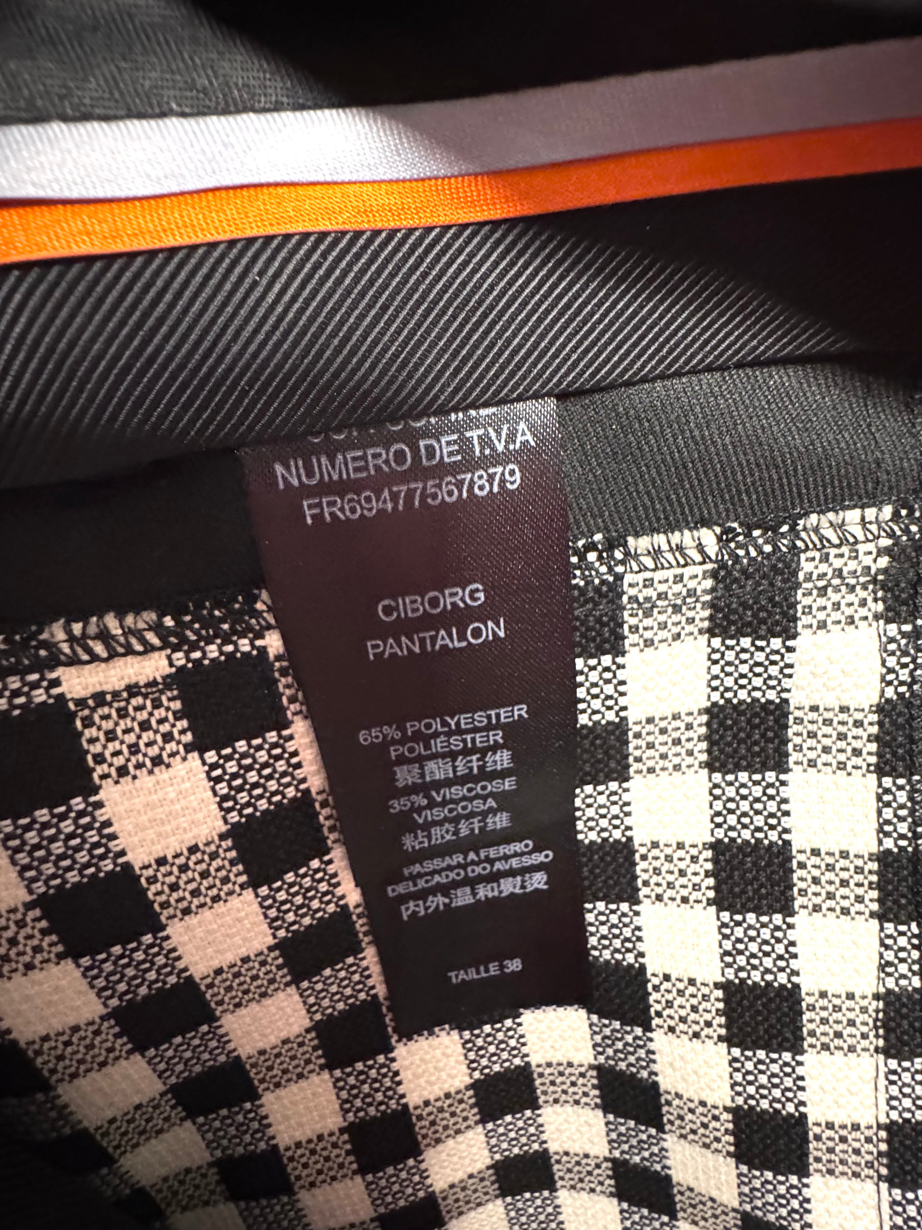 Pantalon chic vichi noir et blanc Cop Copine
