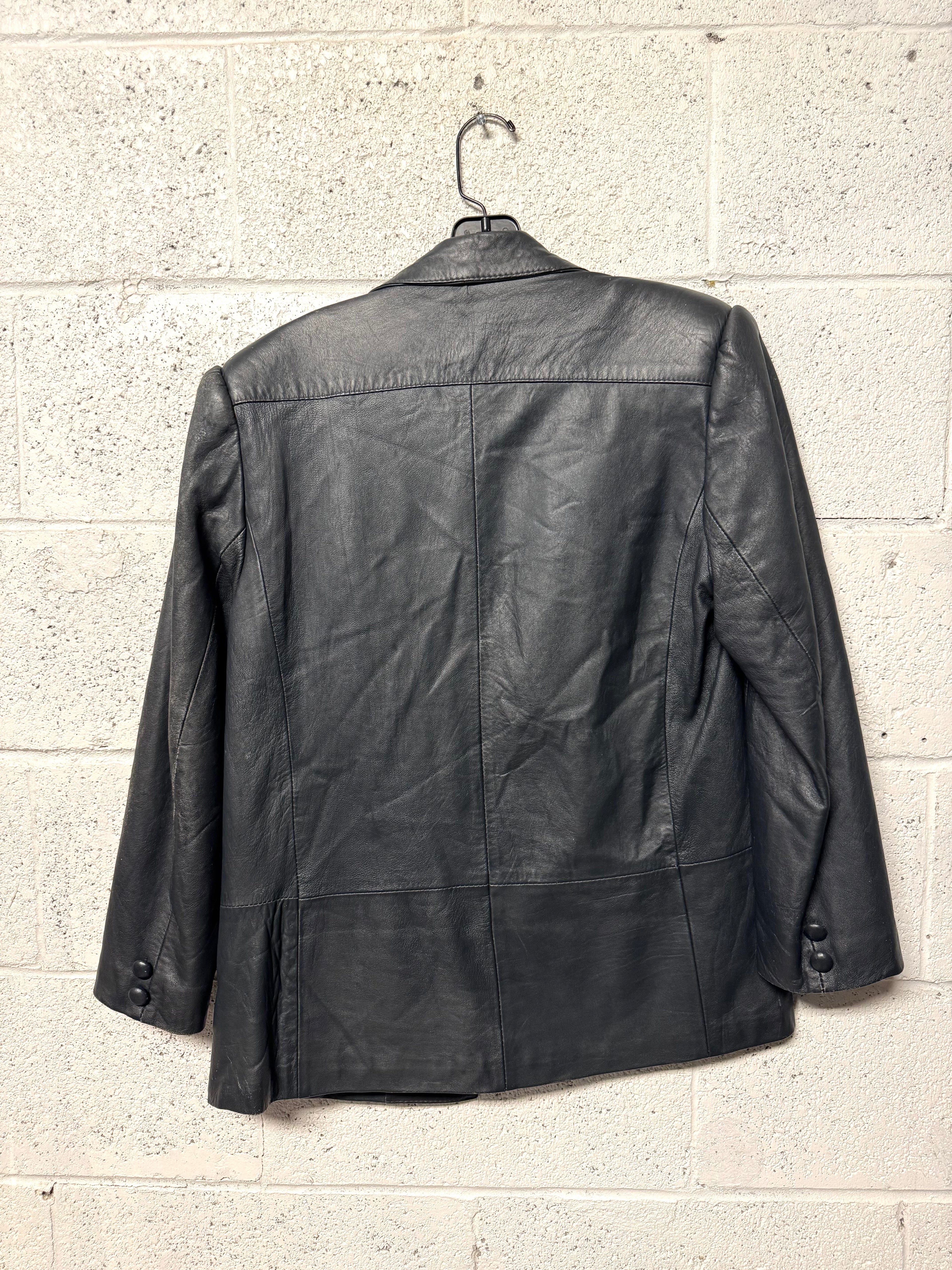 Blazer en Cuir Années 80