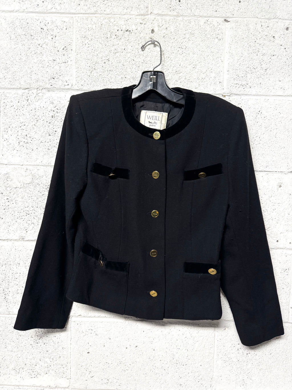 Veste noir et dorée Weill Paris