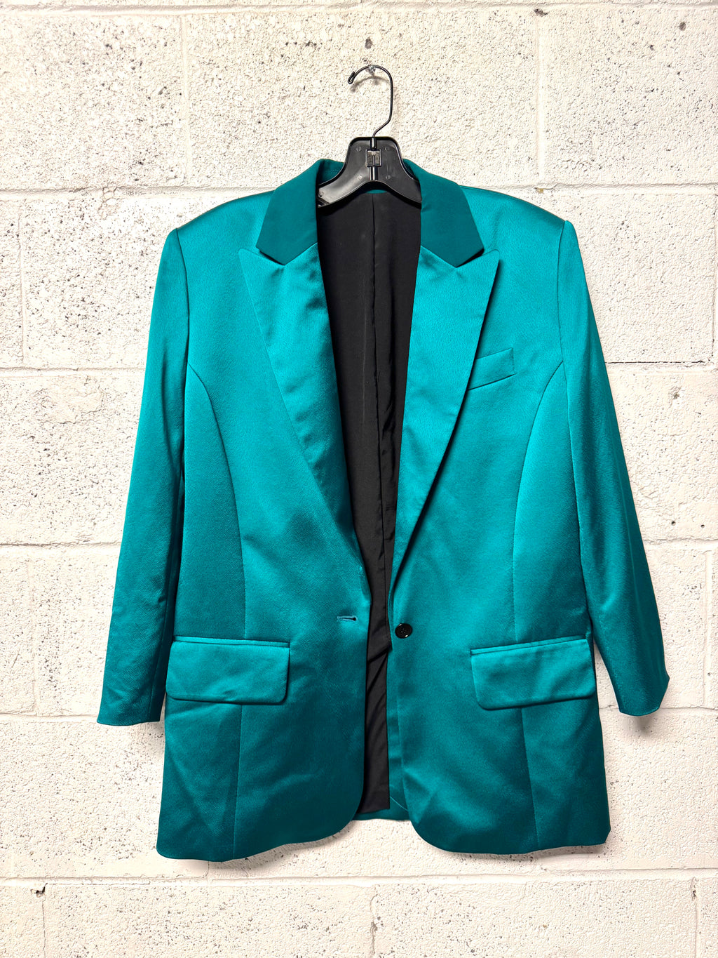 Veste de costume vert irisé The Kooples