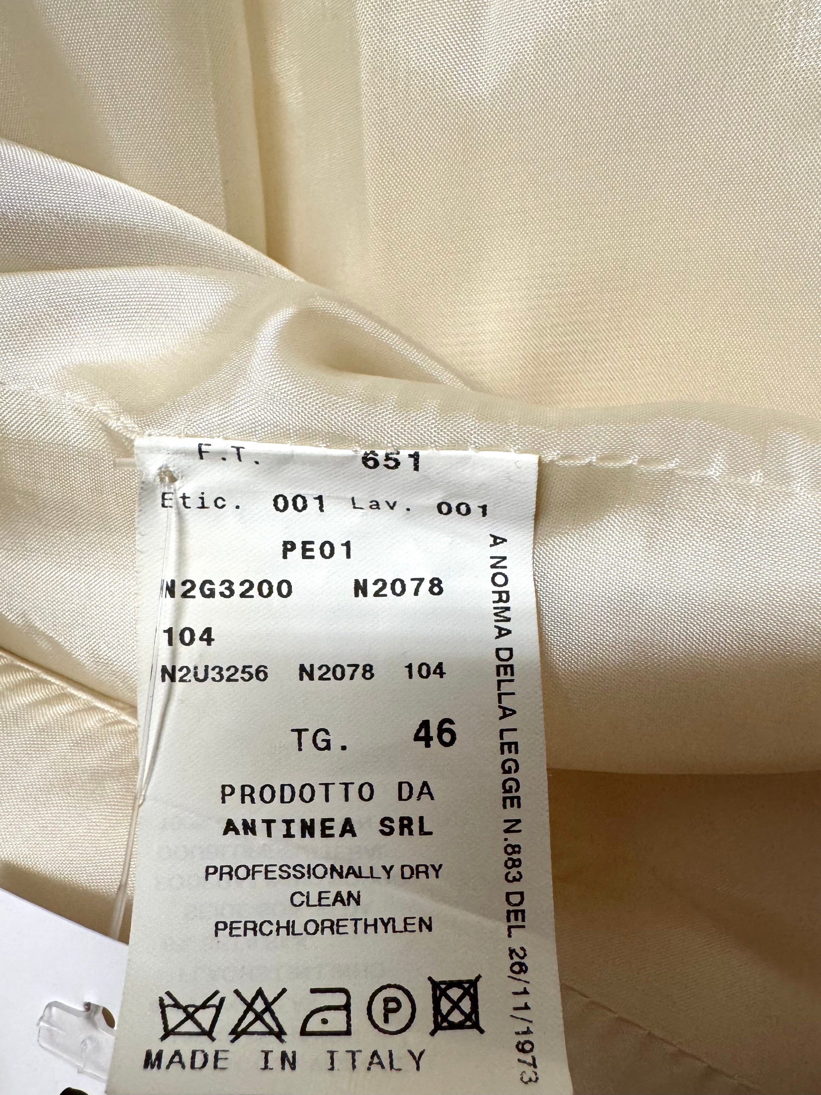 Veste blanc cassé Emporio Armani