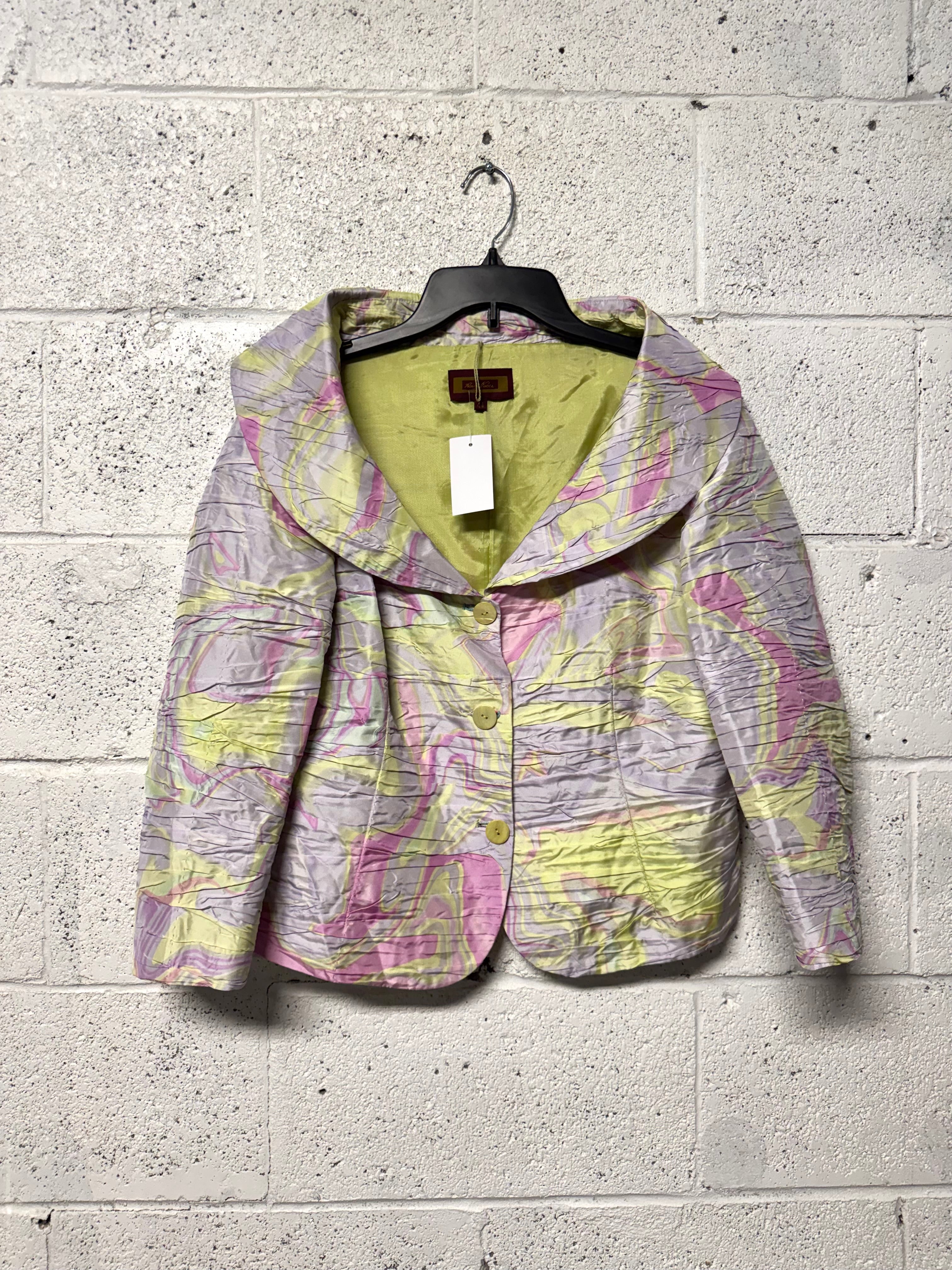 Veste courte été imrpimé fleuri pastel multicolore Renato Puccini