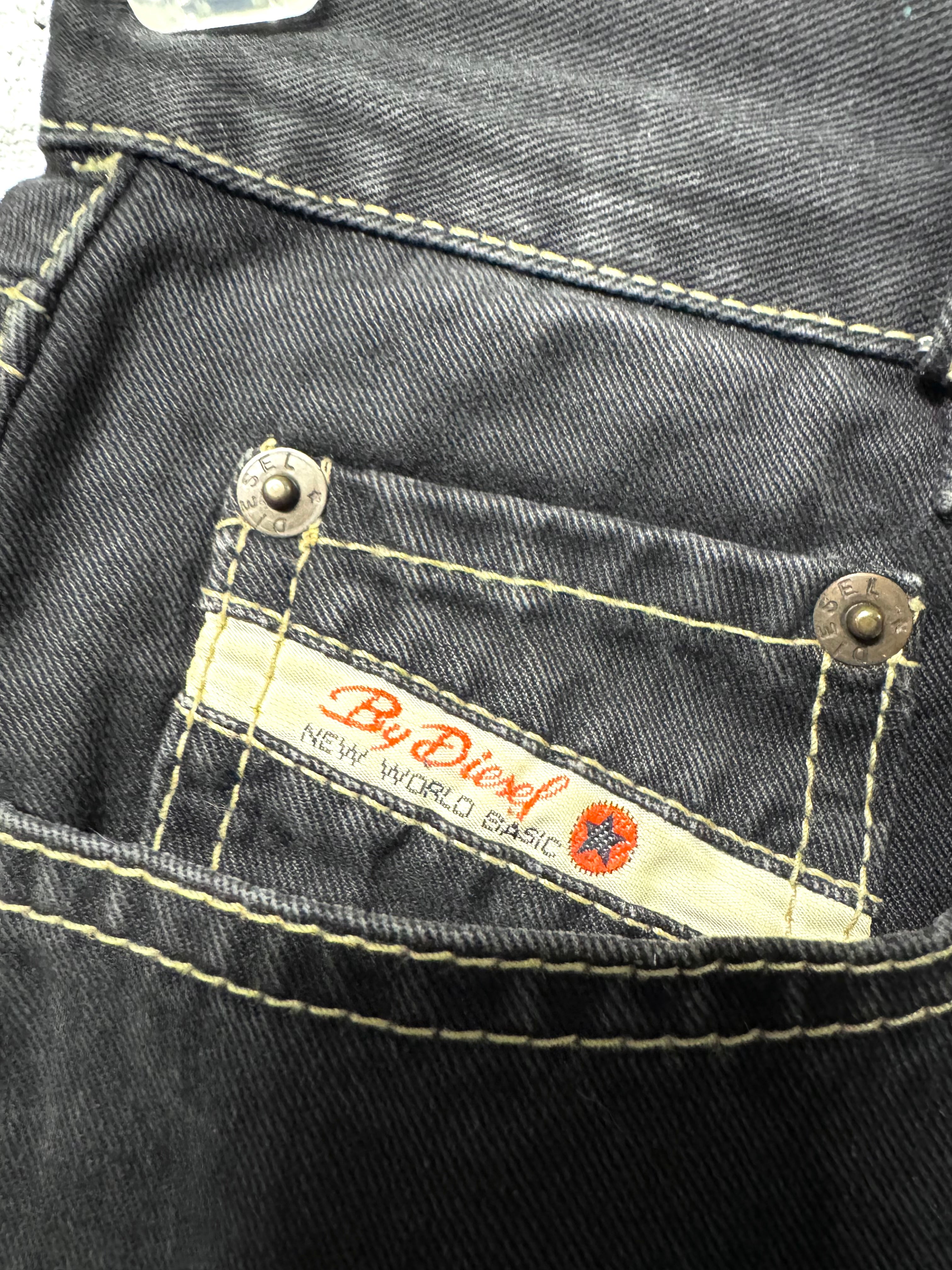 Jean noir/gris Taille haute Diesel