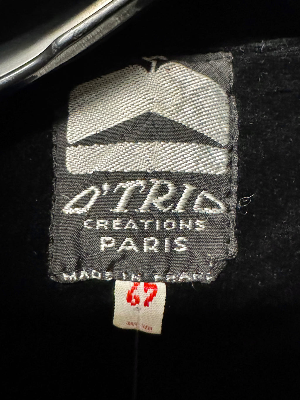 Cape velours noir O’trio