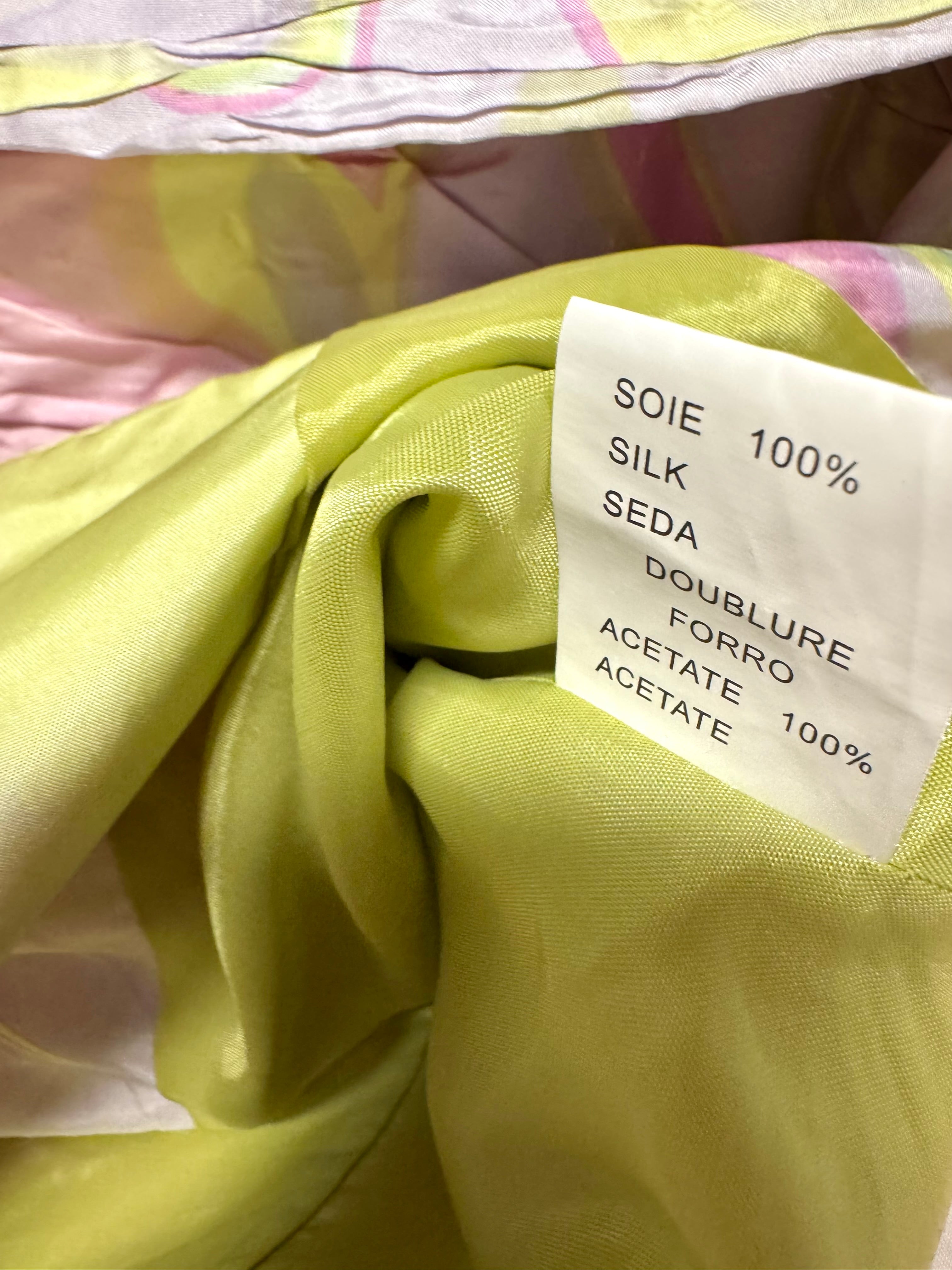 Veste courte été imrpimé fleuri pastel multicolore Renato Puccini