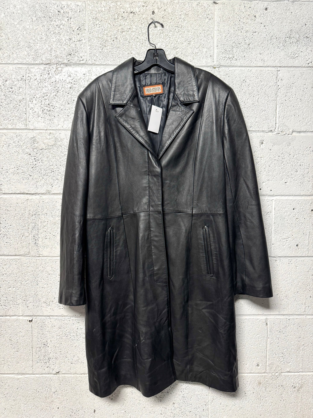 Veste en cuir Fred Steven