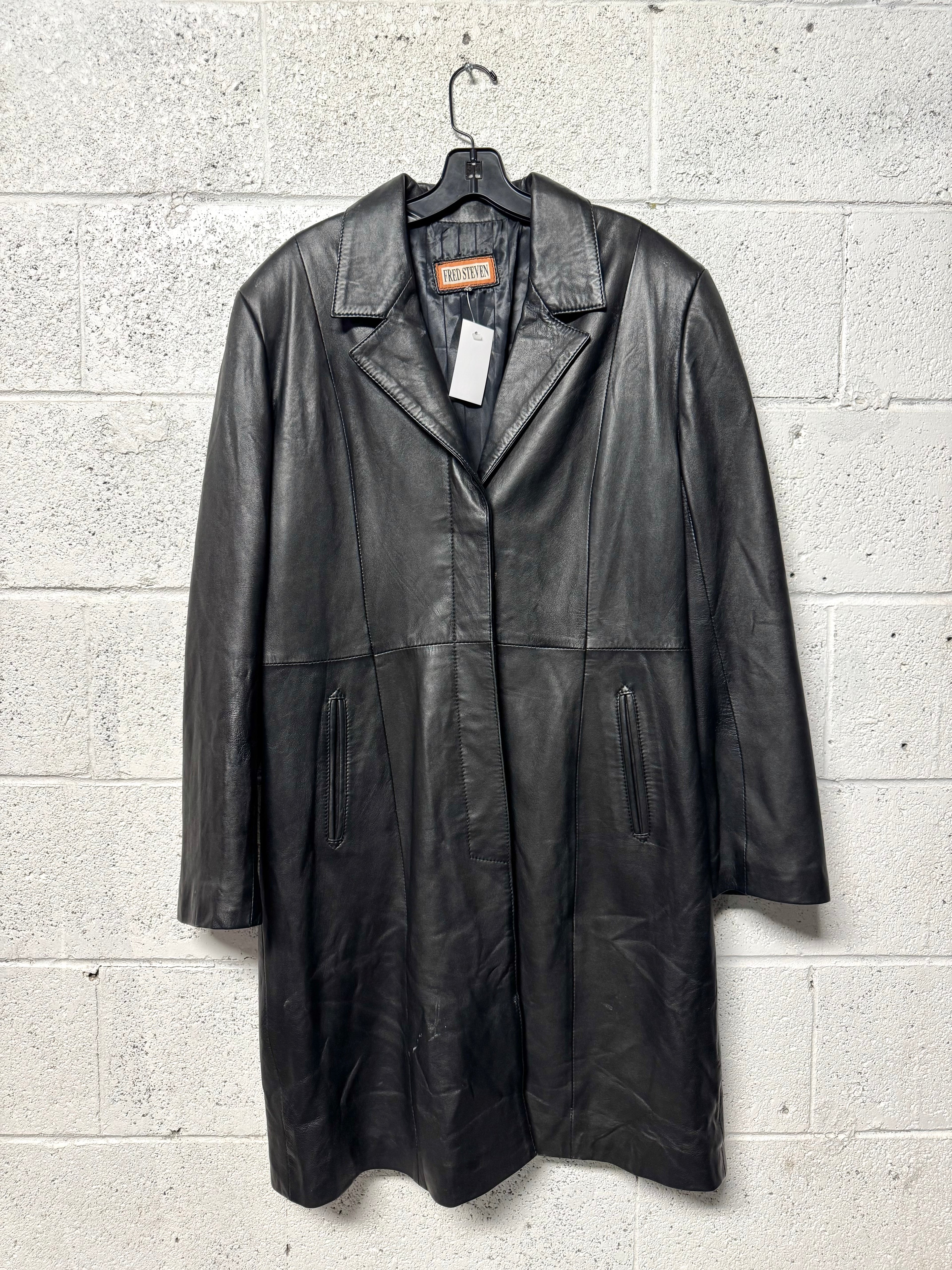 Veste en cuir Fred Steven