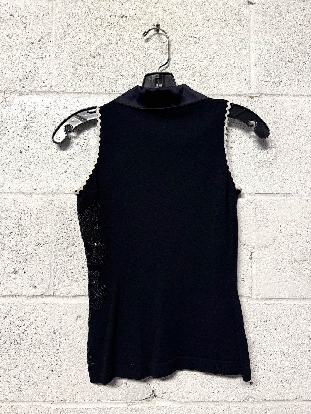 Top noir tricot JC de Castelbajac