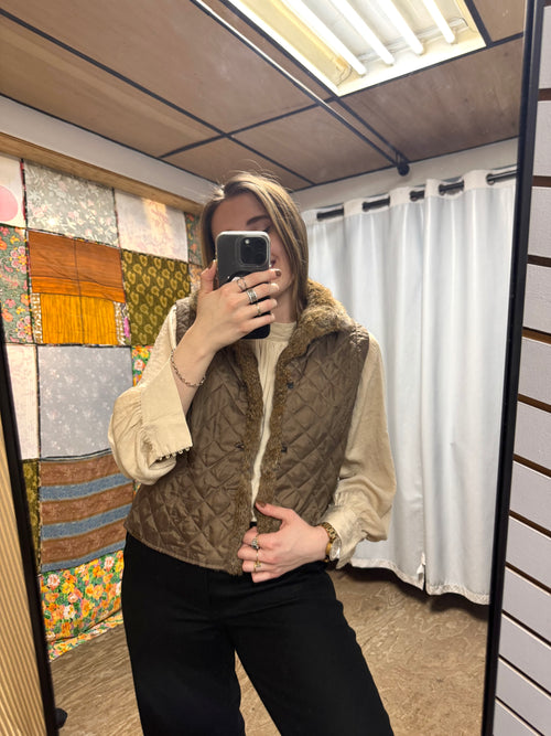 Gilet marron Dismero Y2K