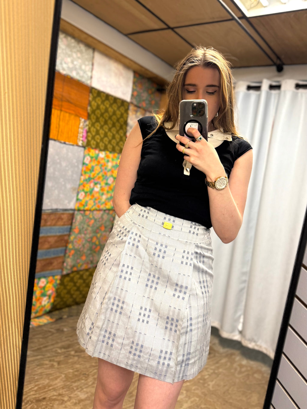 Jupe carreaux Burberry