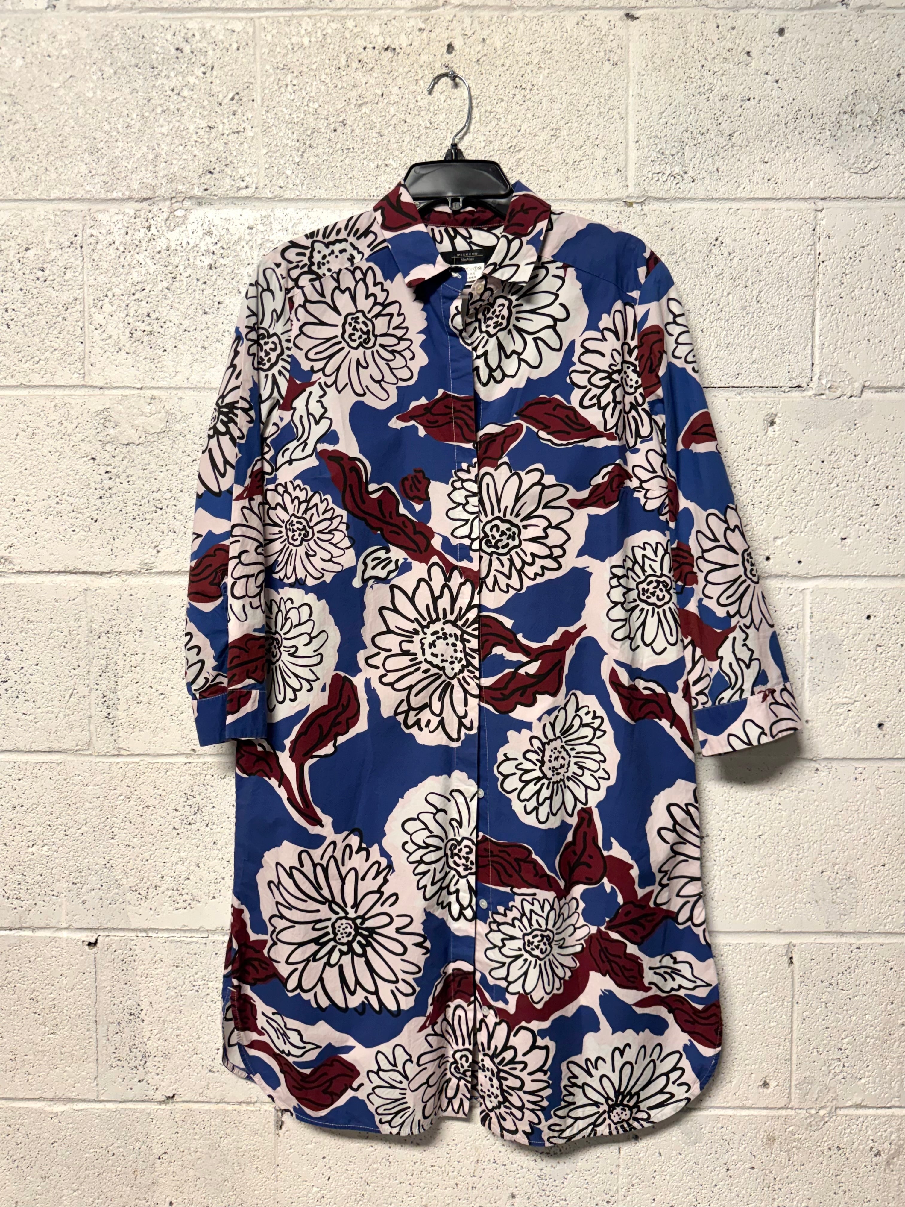 Robe imprimé fleur violet et bleu Weekend MaxMara