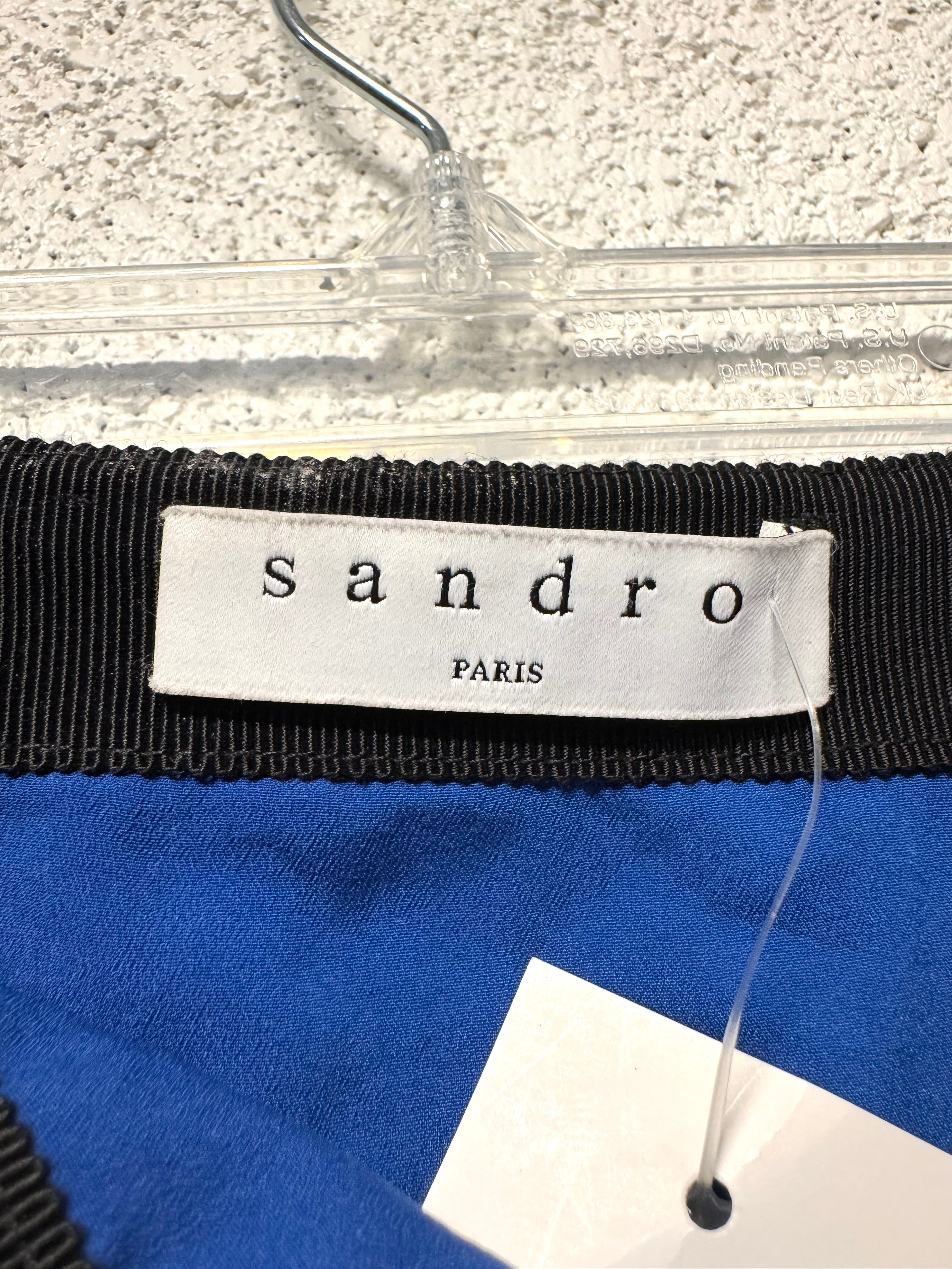 Jupe dentelle bleu Sandro