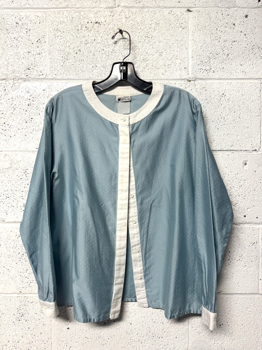 Chemise bicolore pois Courrèges