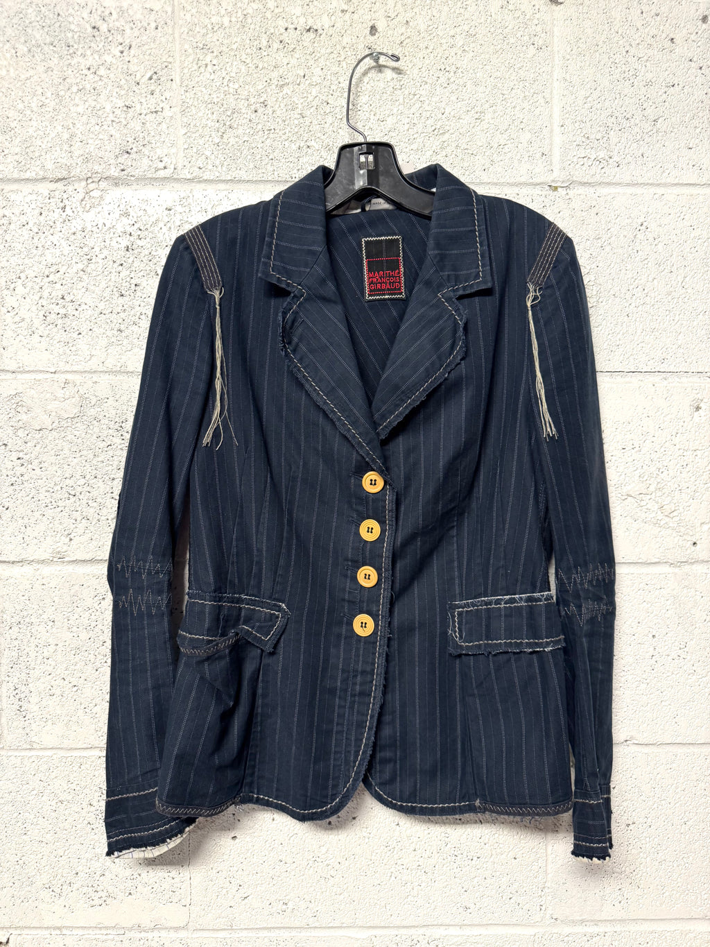Veste en jean a rayure Y2K Marithé François Girbaud