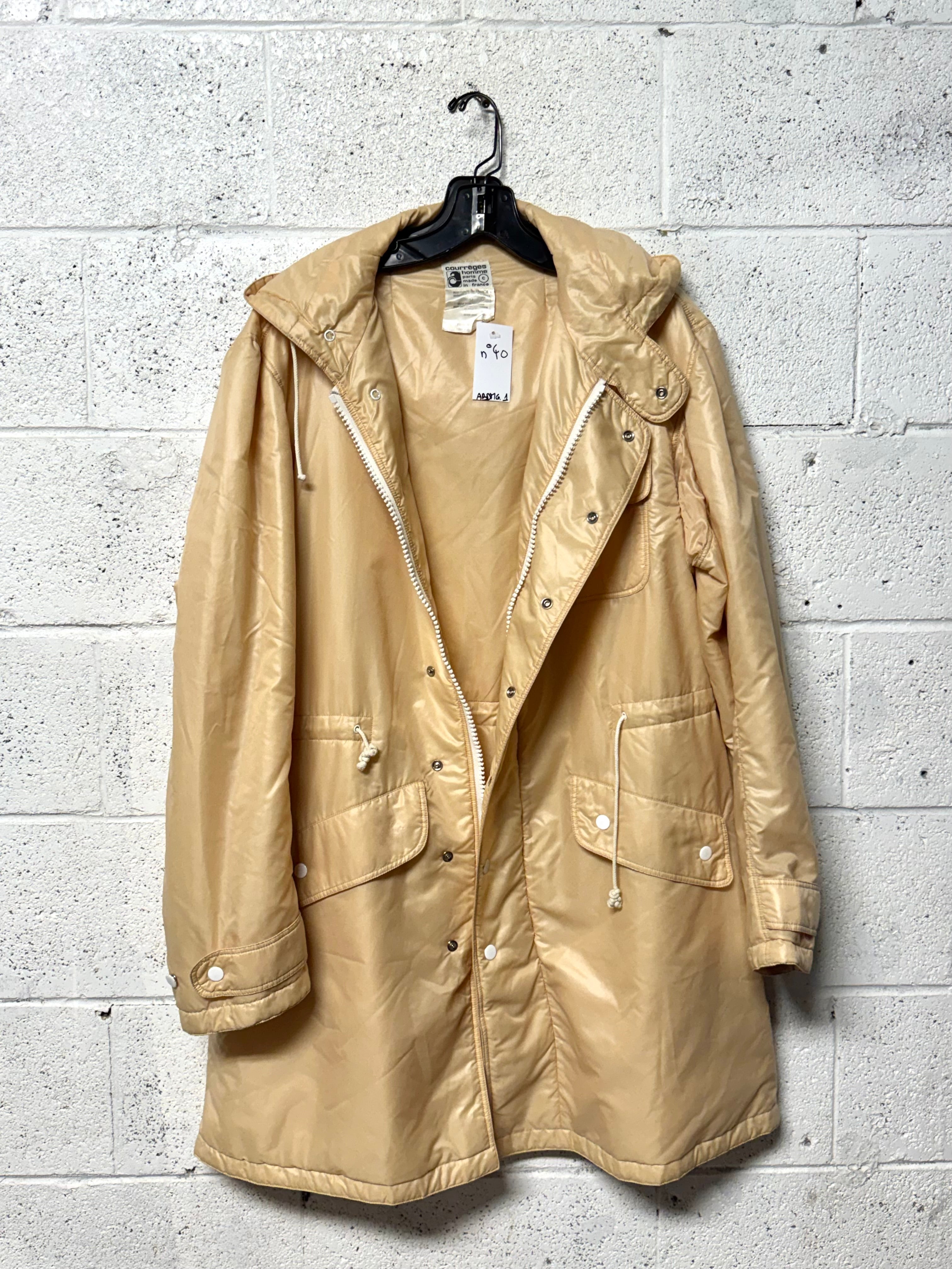 Blouson rembourré beige Courrèges