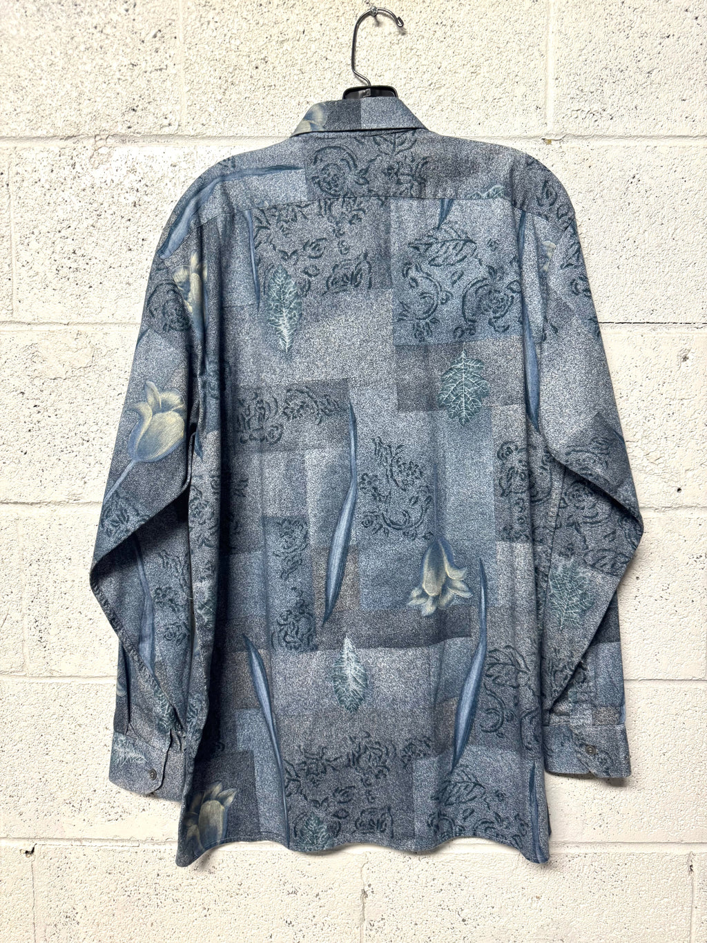 Chemise imprimé bleu Pierre Cardin