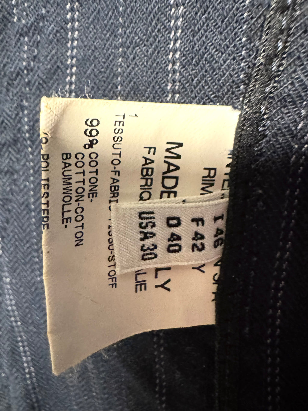 Veste en jean a rayure Y2K Marithé François Girbaud