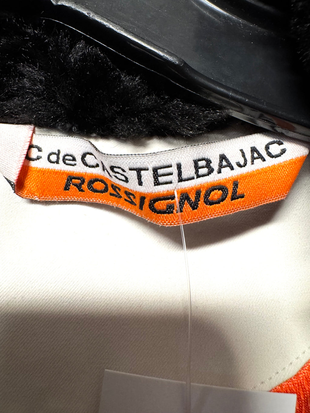 Veste Courte de ski imprimé carreau vert pomme et blanc Castelbajac-Rossignol