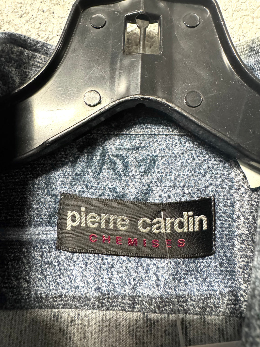 Chemise imprimé bleu Pierre Cardin