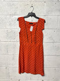 Robe été imprimé rouge et blanc Cop Copine