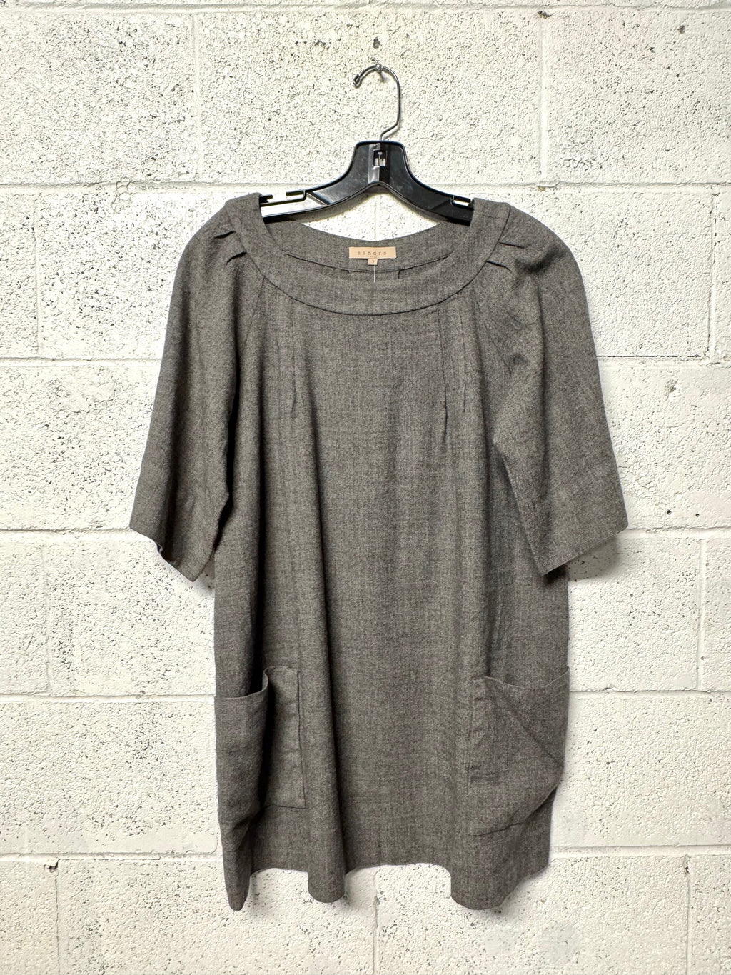 robe maternité manche courte grise Sandro