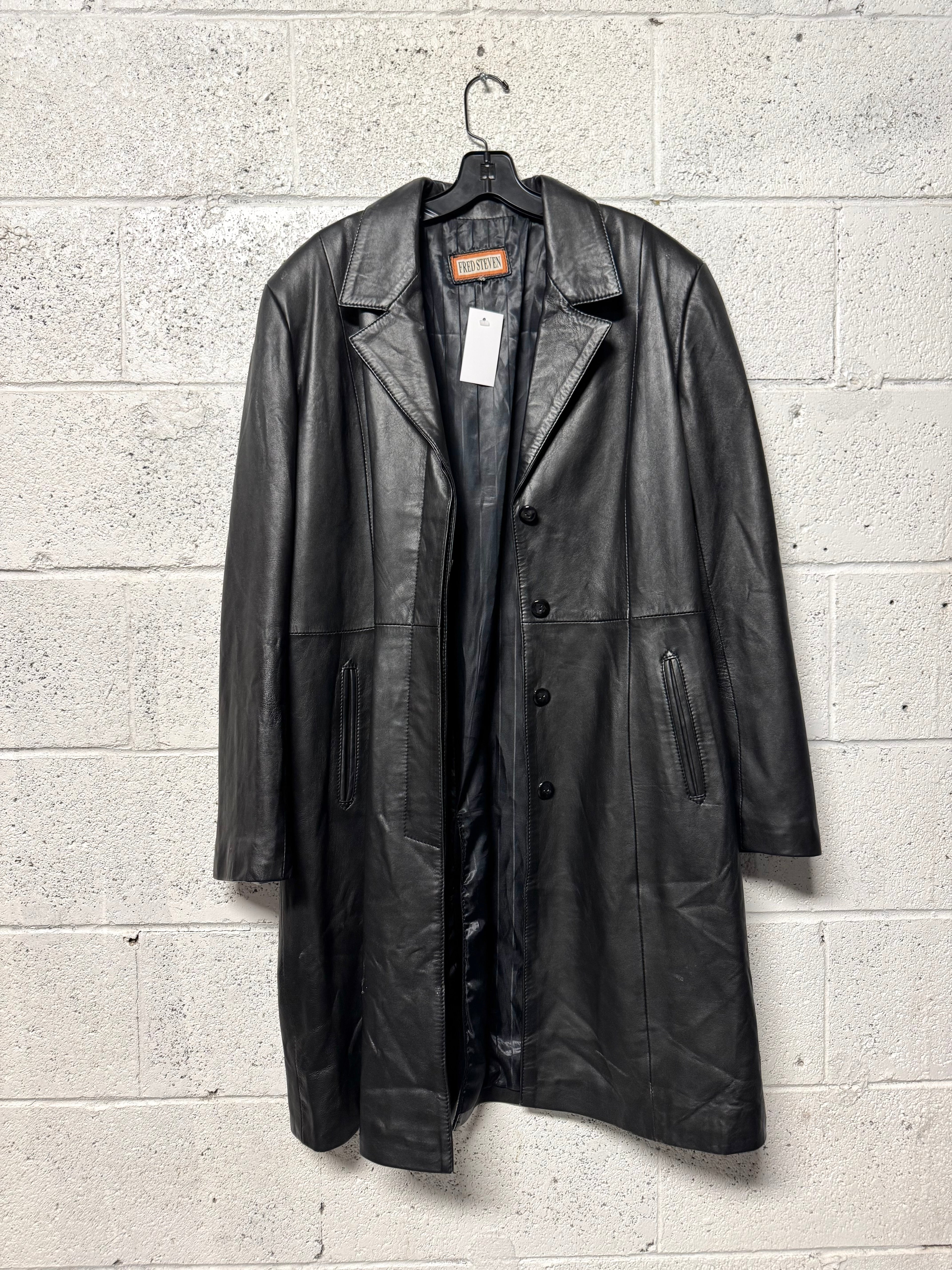 Veste en cuir Fred Steven