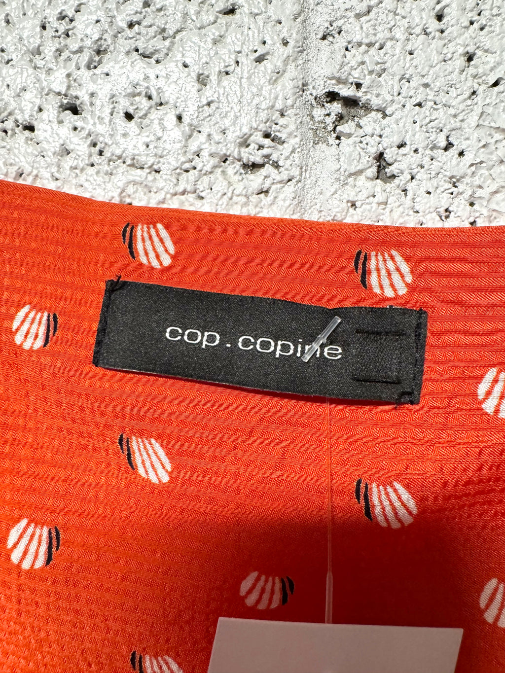 Robe été imprimé rouge et blanc Cop Copine