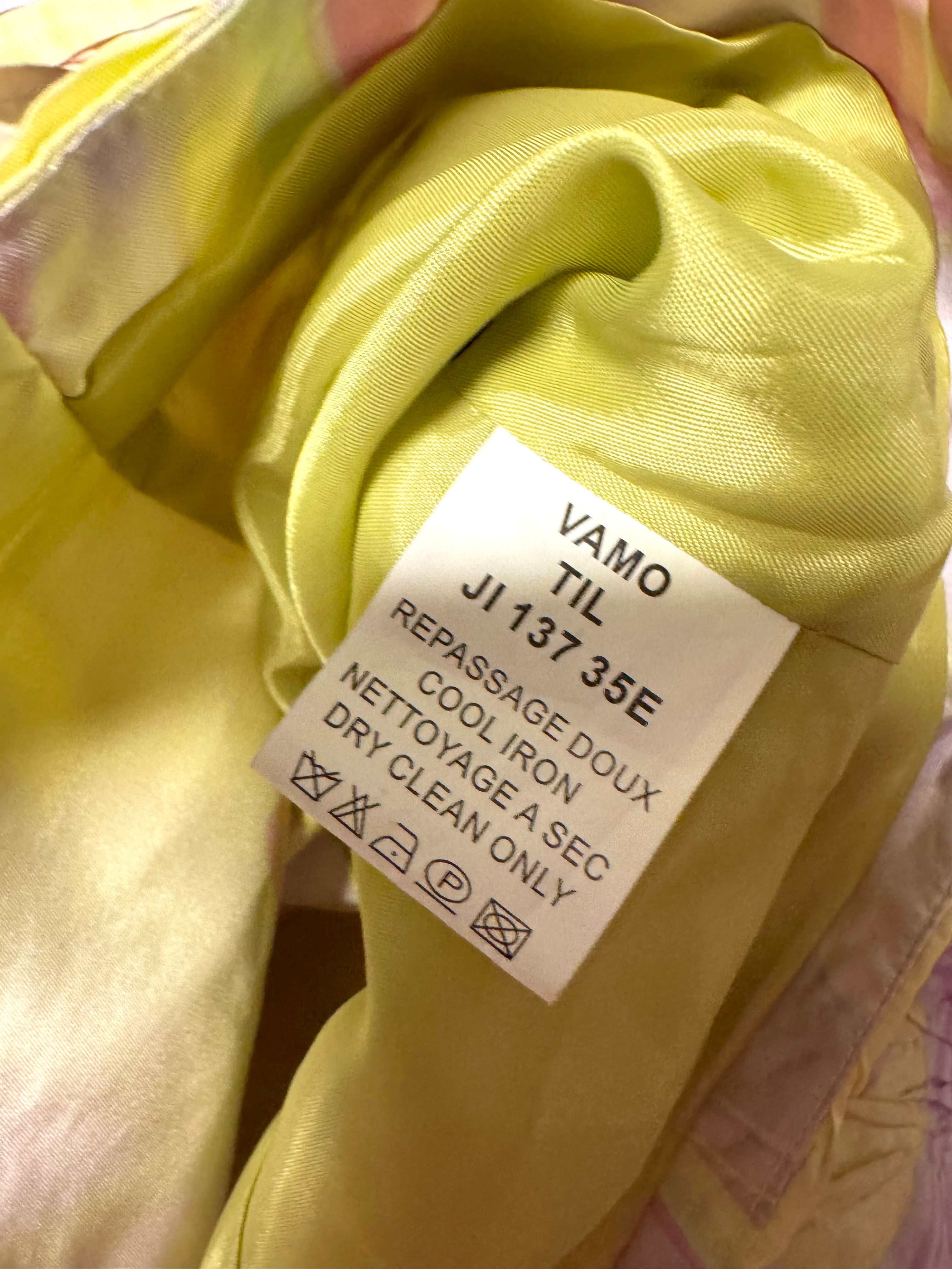 Veste courte été imrpimé fleuri pastel multicolore Renato Puccini
