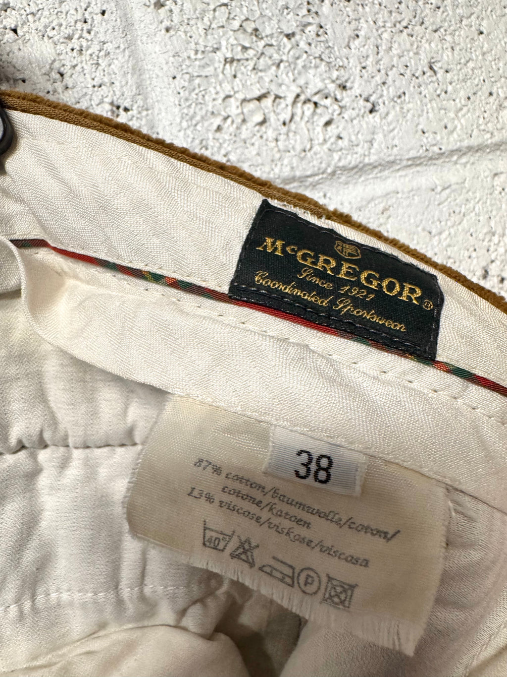 Pantalon marron corduroy Mc Gregor