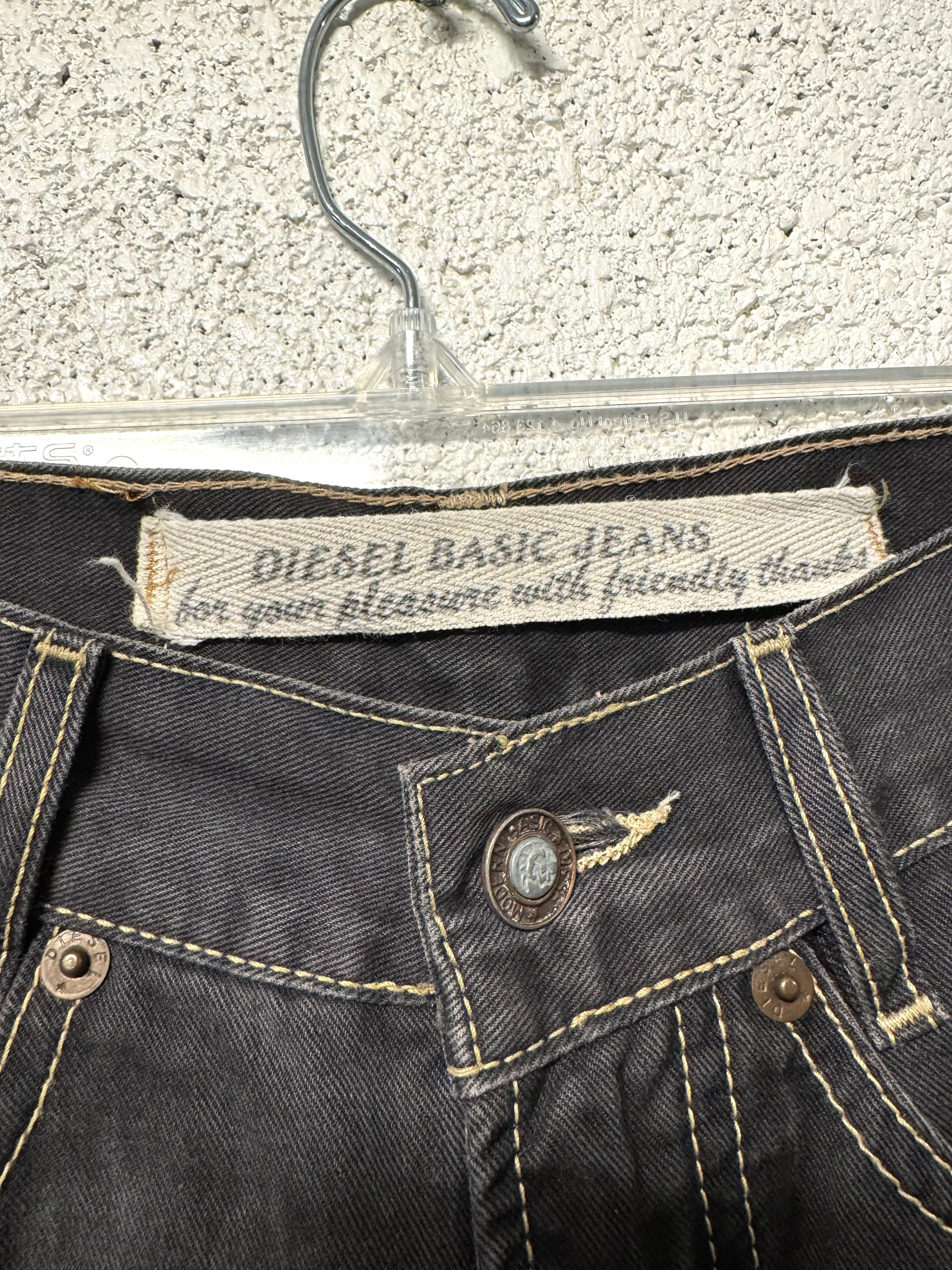 Jean noir/gris Taille haute Diesel