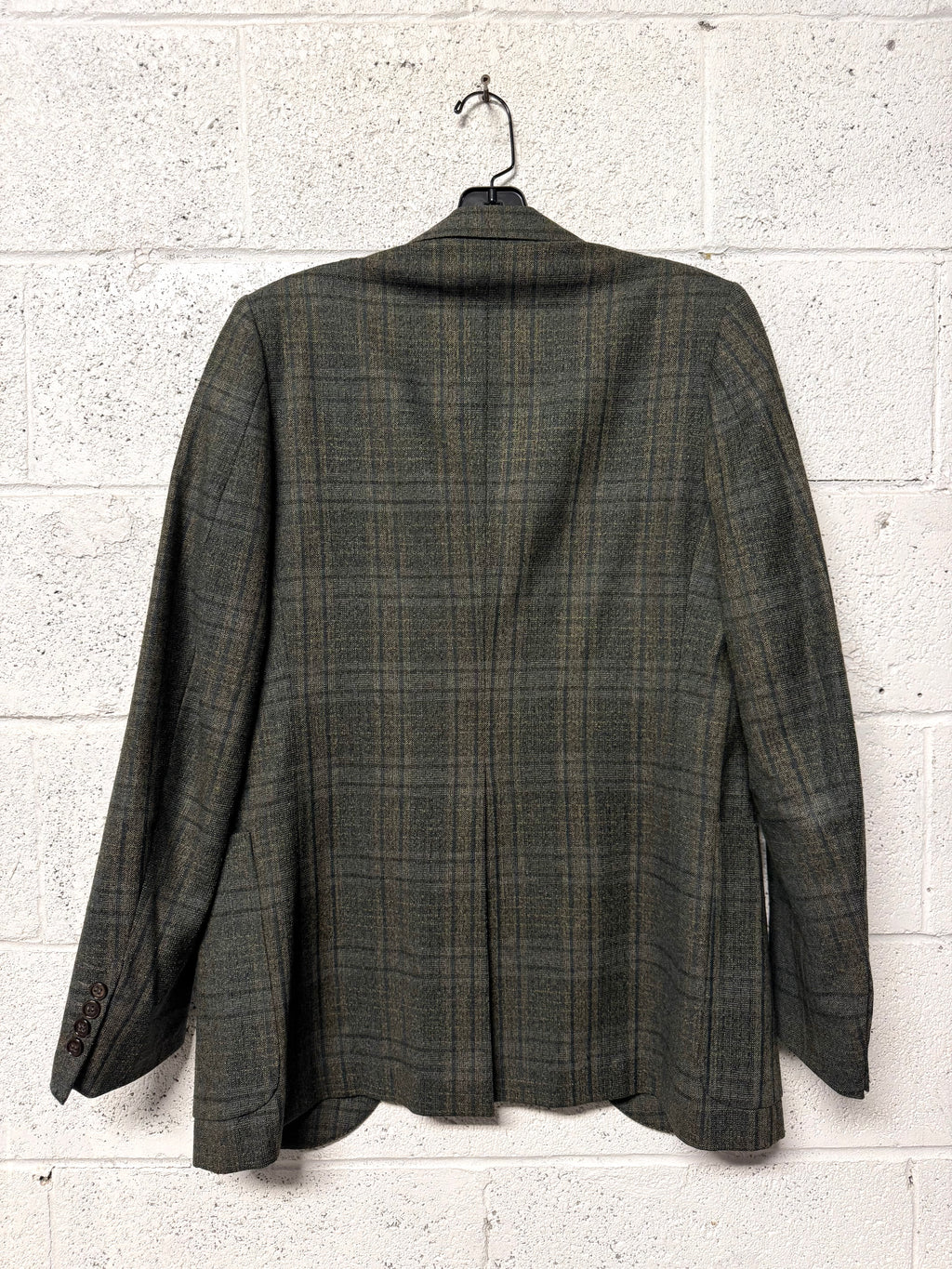 Blazer carreaux vert Lanvin