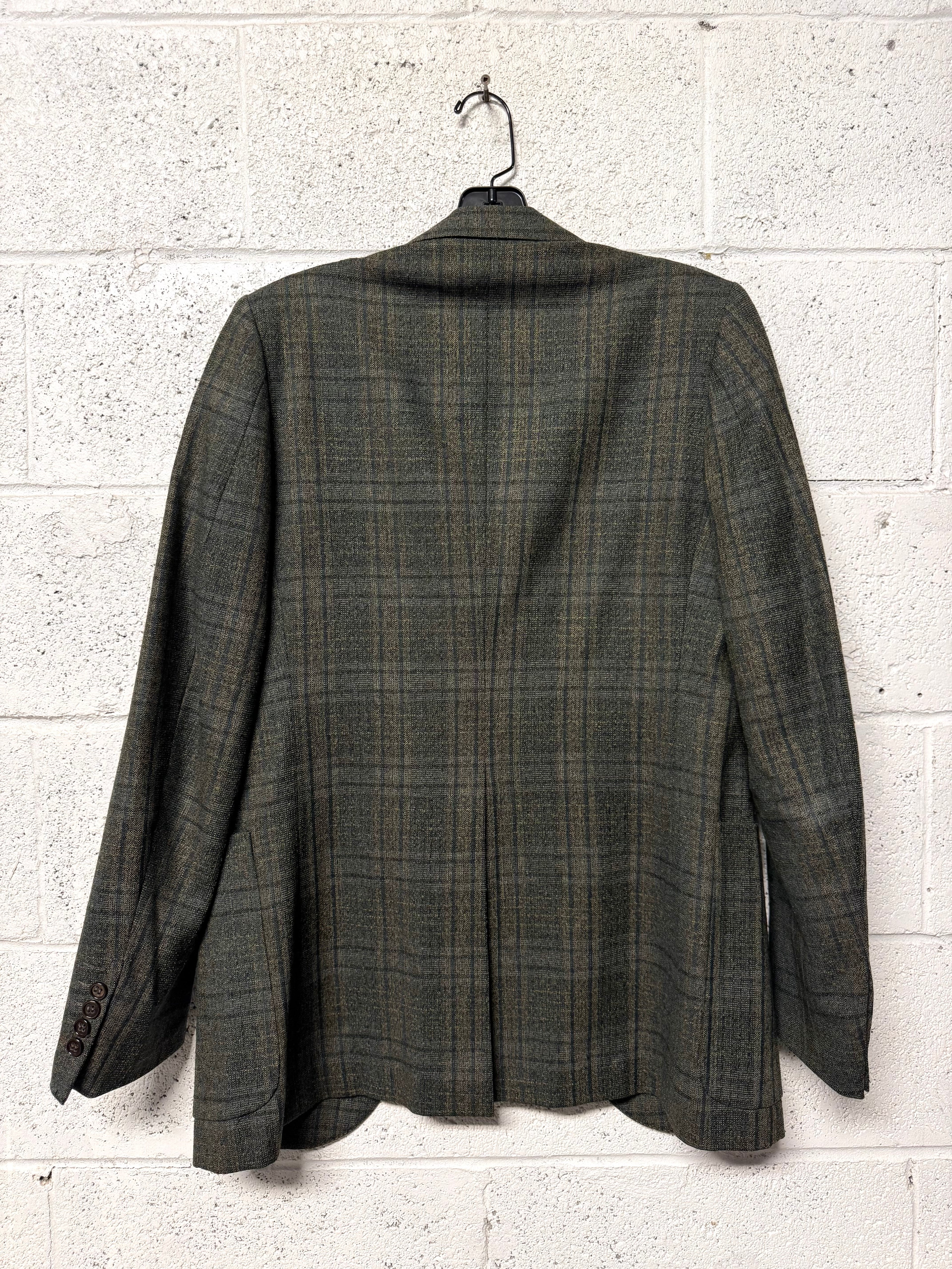 Blazer carreaux vert Lanvin