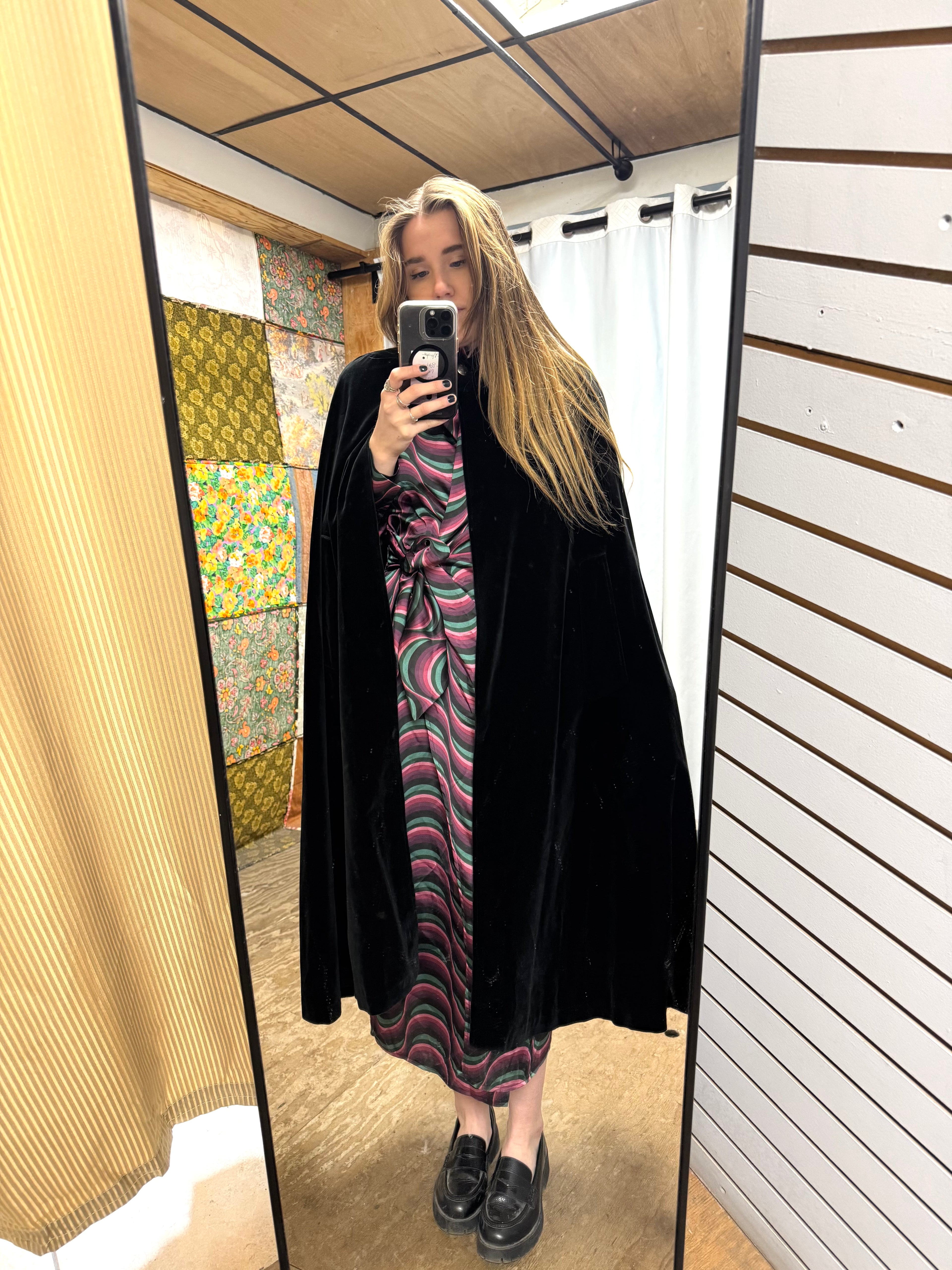 Cape velours noir O’trio