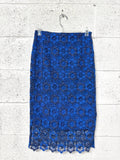Jupe dentelle bleu Sandro