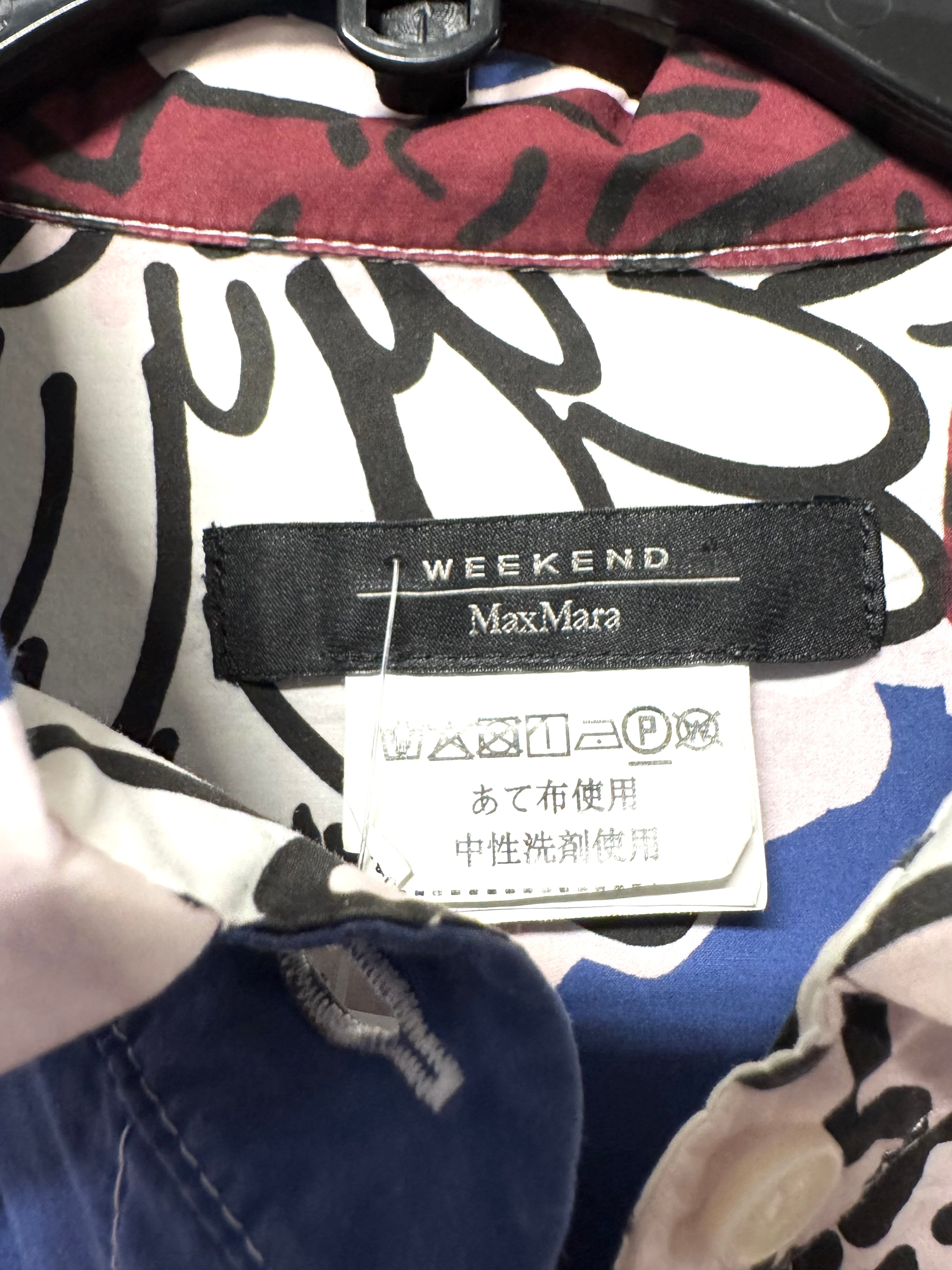 Robe imprimé fleur violet et bleu Weekend MaxMara