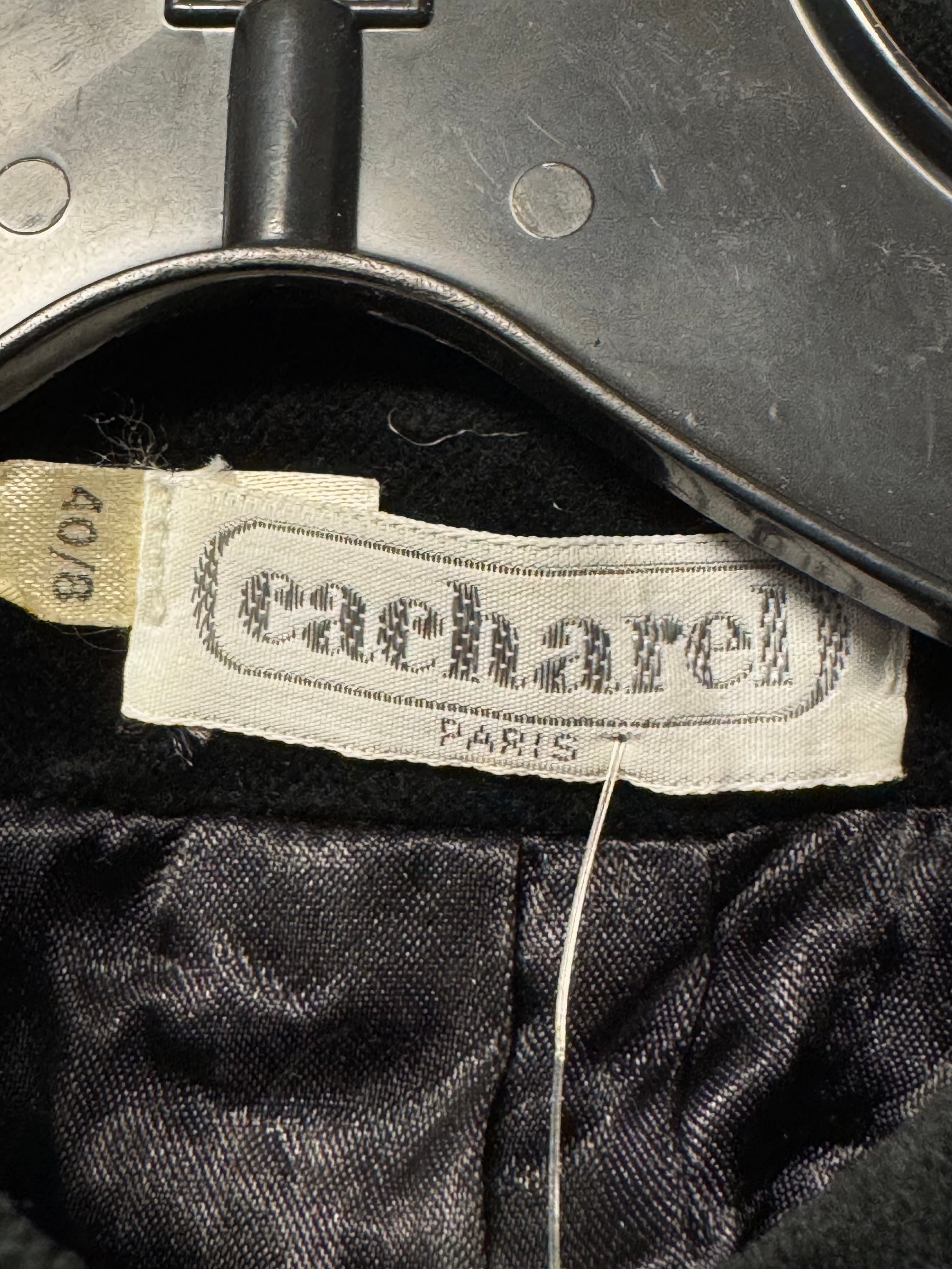 Veste velours noir Cacharel
