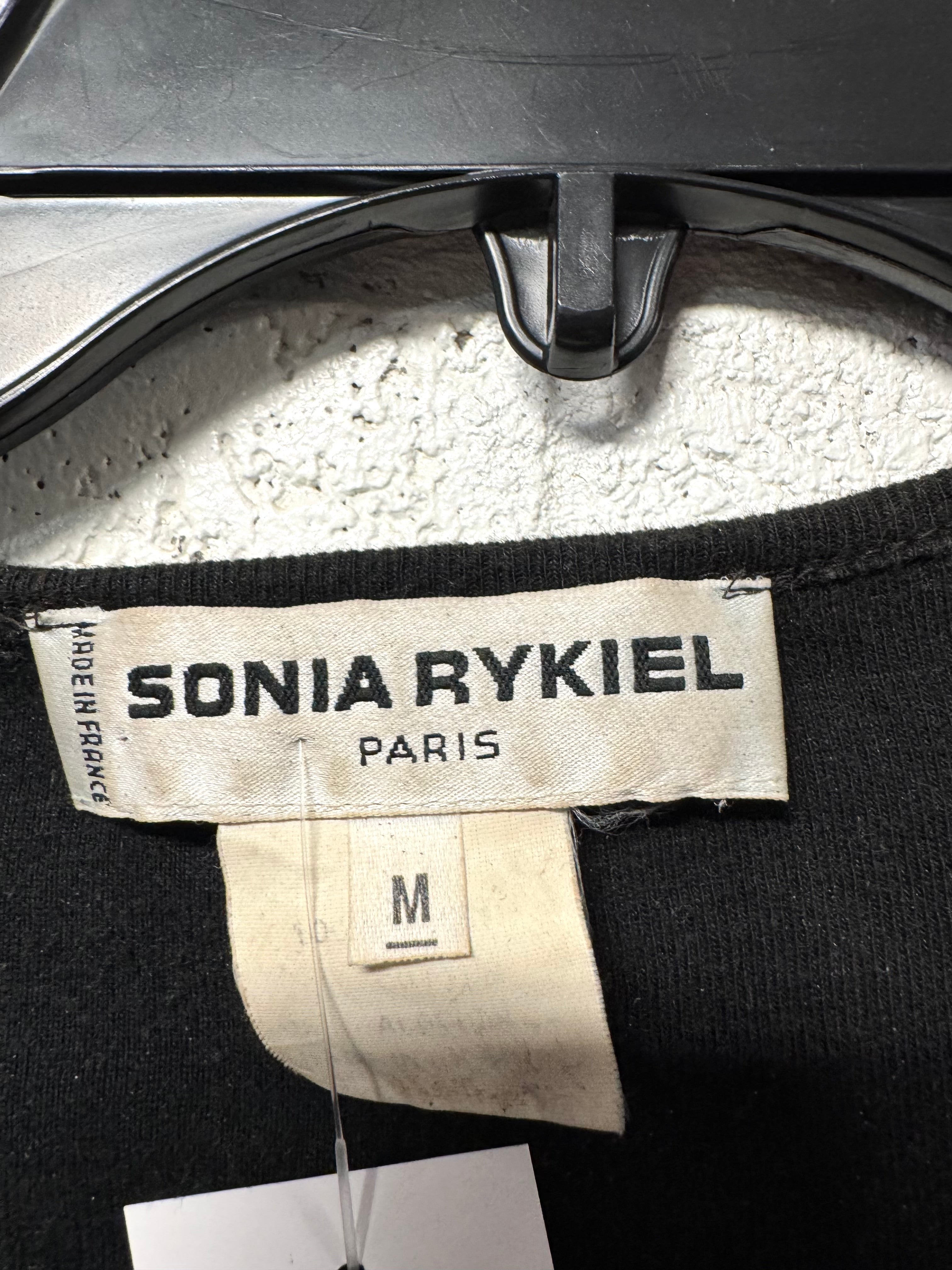 T-Shirt Noir Sonia  Rykiel Années 90