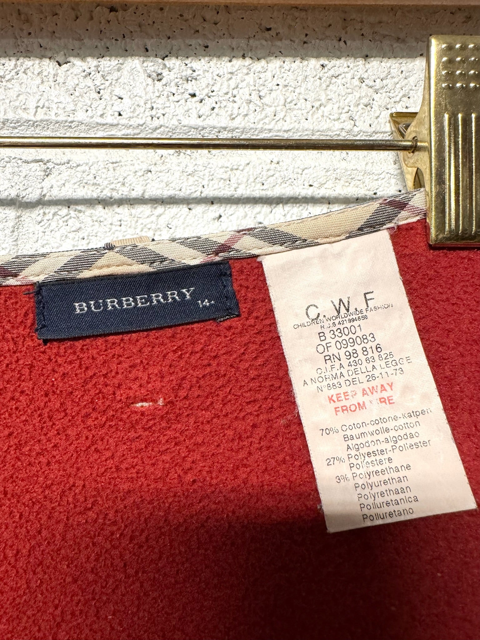 Jupe Burberry