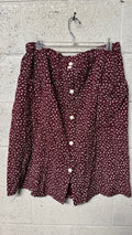 Jupe longue Rouge à Motifs