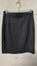 Jupe courte Noire à Rayures Grise
