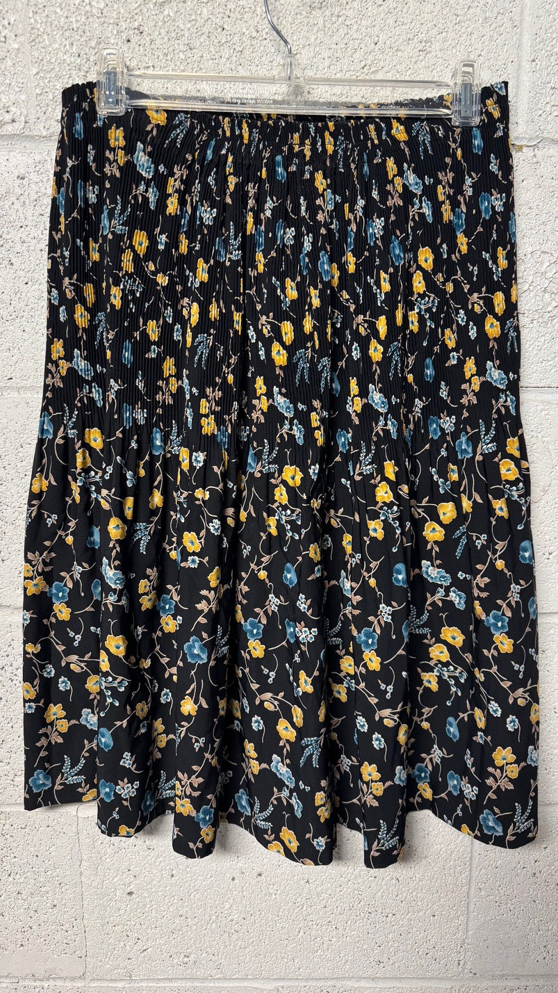 Jupe longue Noire à motifs