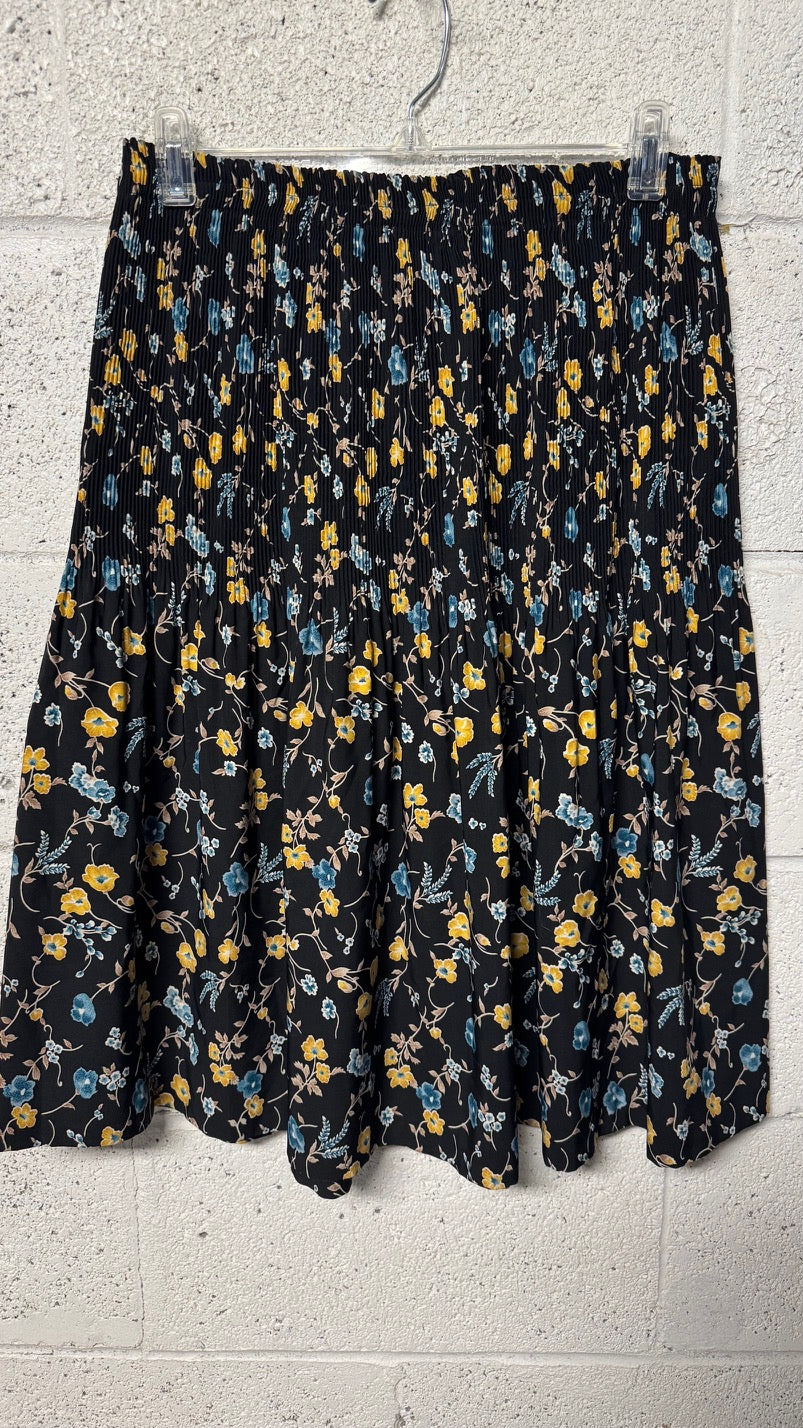 Jupe longue Noire à motifs