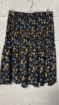 Jupe longue Noire à motifs