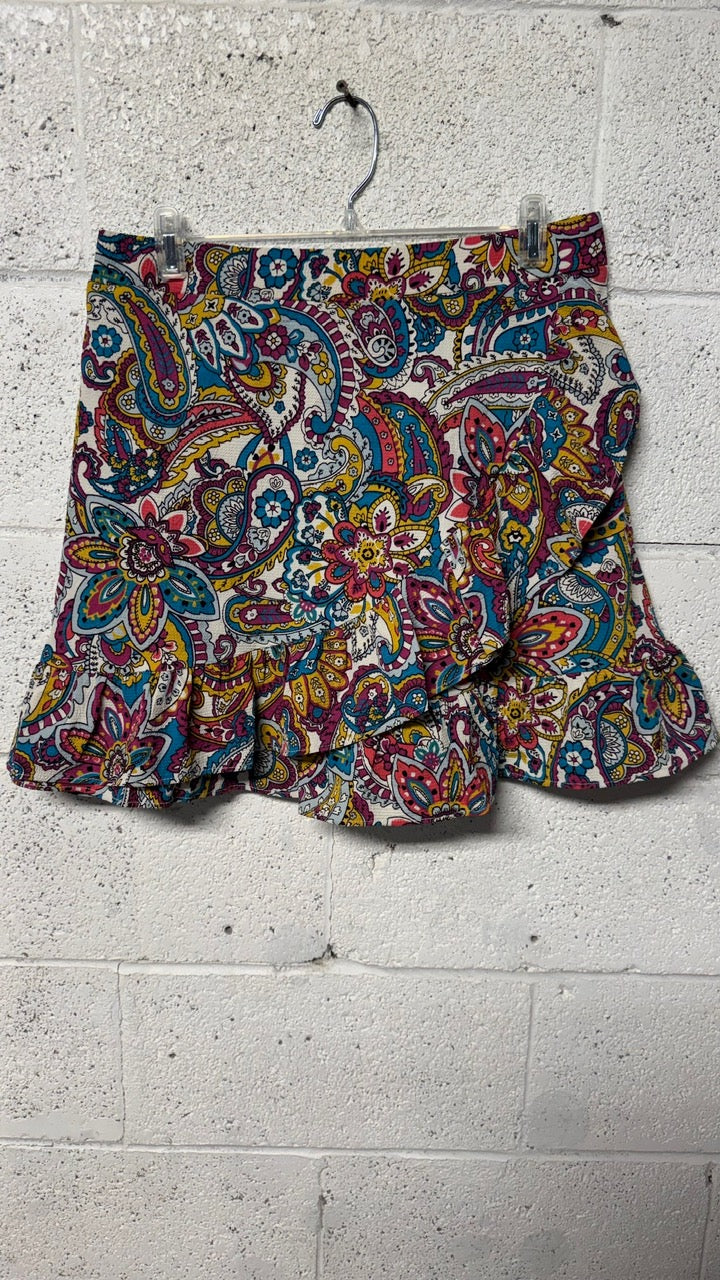 Jupe courte à motif Cachemire MS&Mode