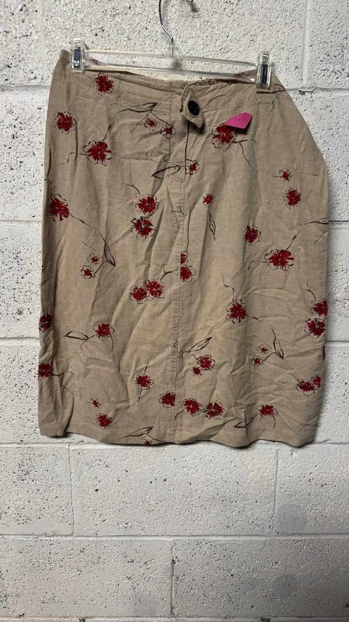 Jupe longue Beige à motifs Olivia