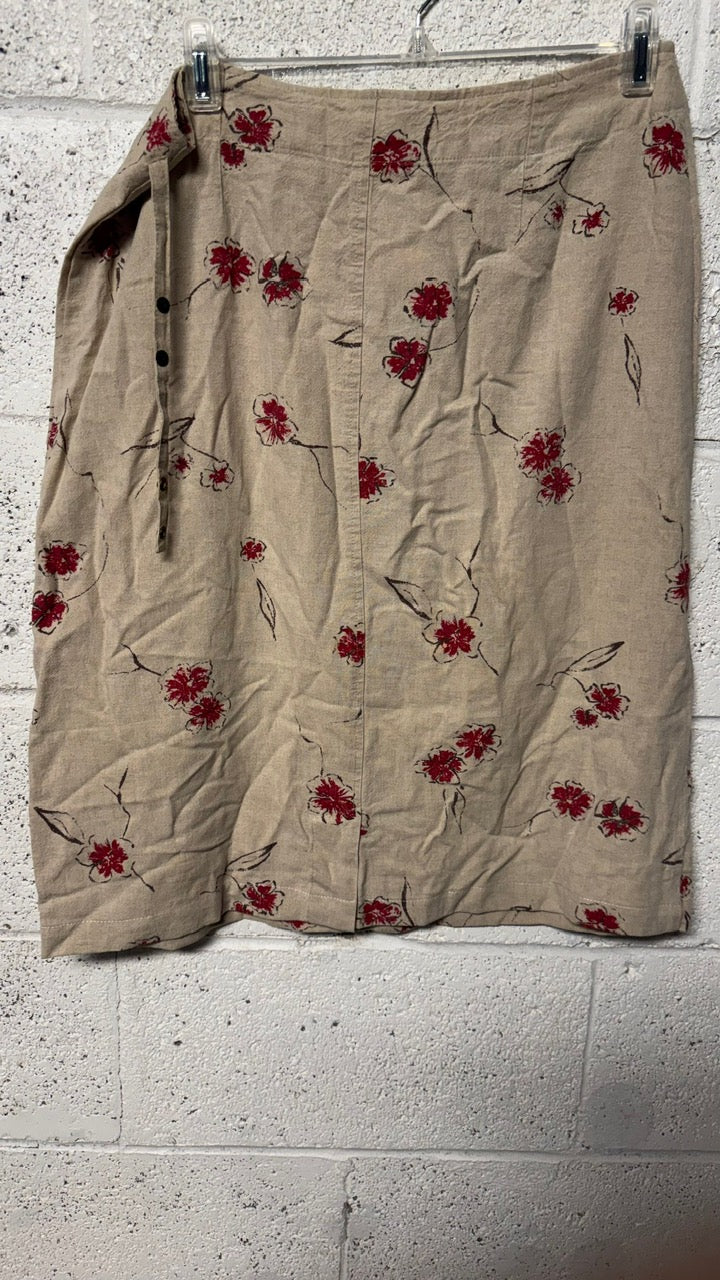 Jupe longue Beige à motifs Olivia