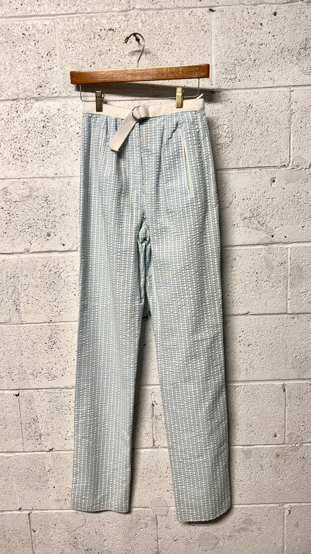 Pantalon carreaux Courrèges